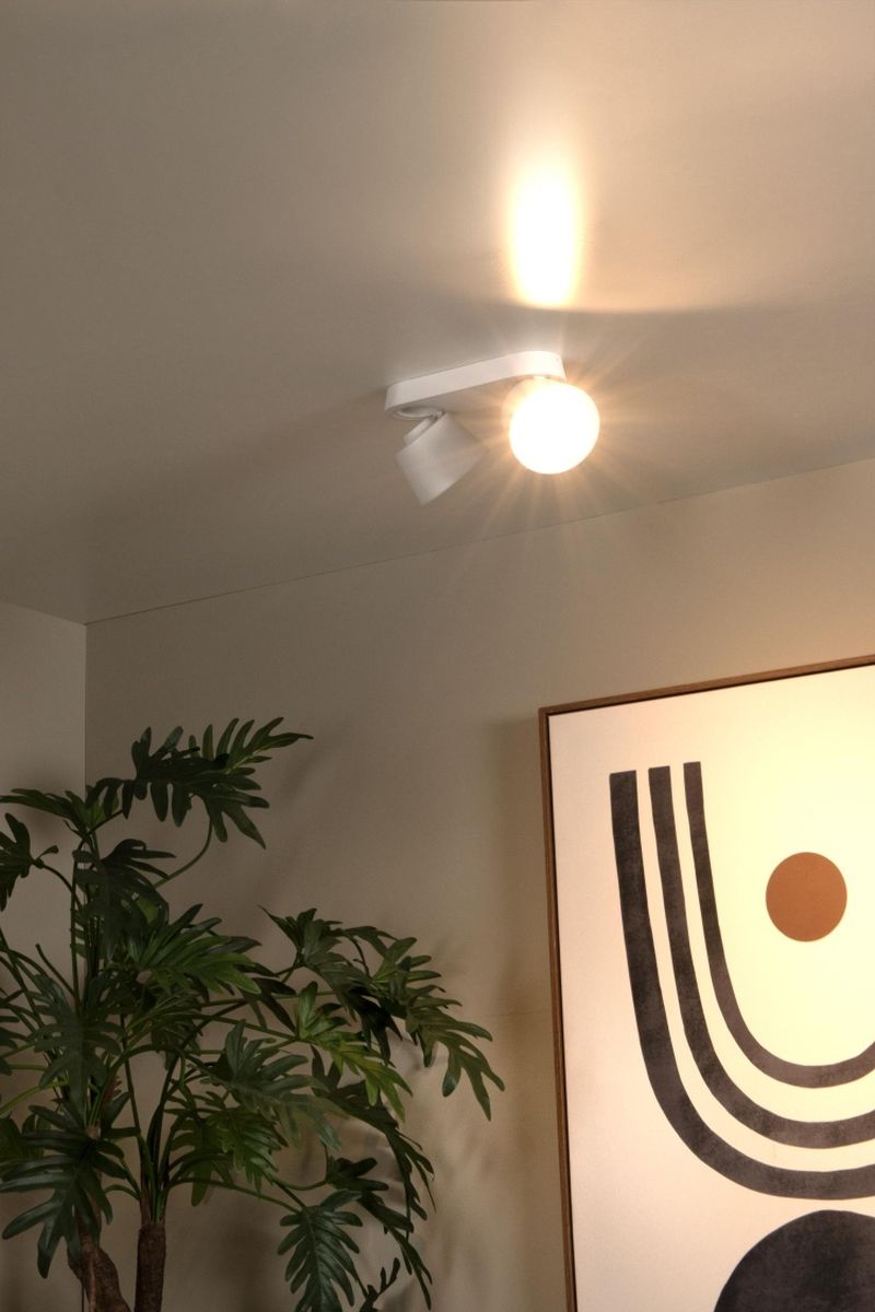 Lucide TRIGONO - Stropné bodové svietidlo - 2xGU10 - Biele